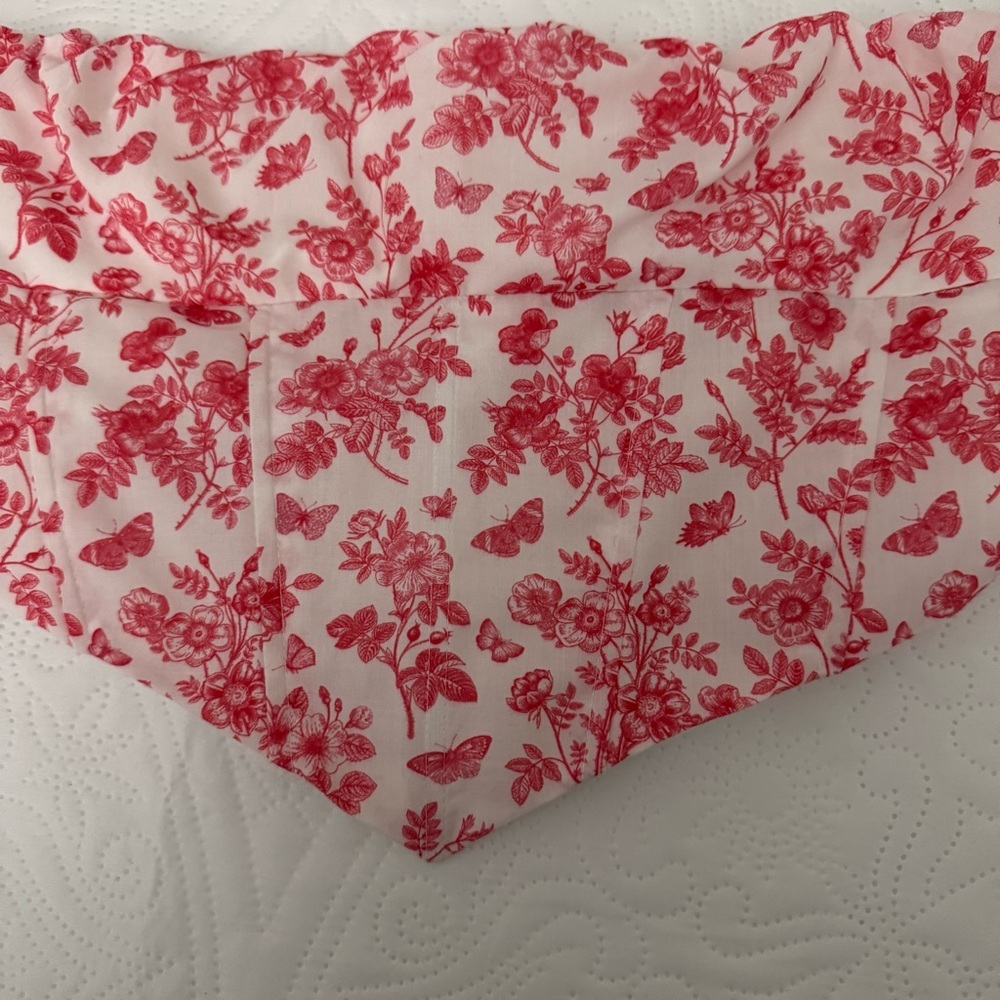 Princess Polly Juliette Bustier Strapless Crop Top Pink Floral Print Size 10 - Picture 6 of 16